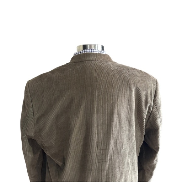 Ralph Lauren Men Tan 100% Cotton Corduroy 2-Button Blazer Sz 48L Suit Jacket - Picture 7 of 12